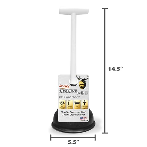 Korky 94-4A Beehive Mini Sink and Drain Plunger (Pack of 2) - size: No Size (Pack of 2)
