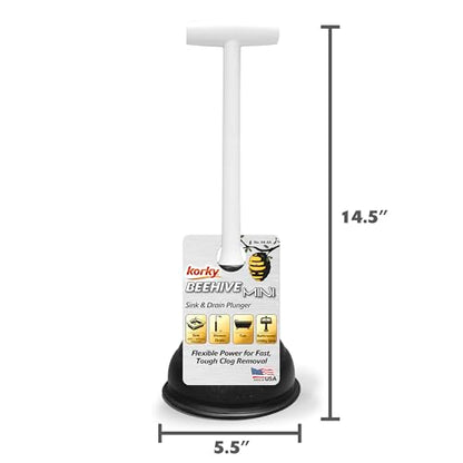 Korky 94-4A Beehive Mini Sink and Drain Plunger (Pack of 2) - size: No Size (Pack of 2)