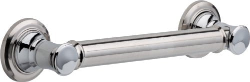 DELTA FAUCET 41612 Traditional Grab Bar, 12-Inch, Chrome - size: 12 Inch