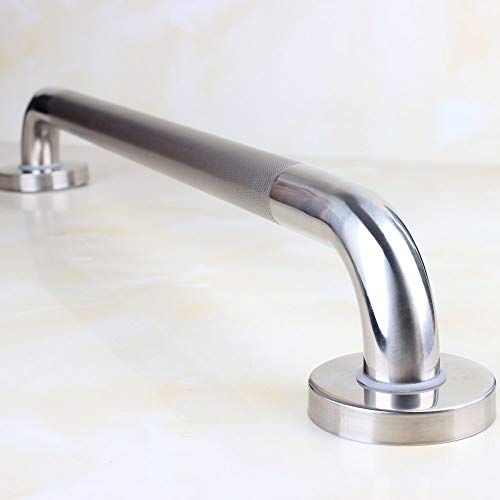 36-inch Knurled Bathtubs Shower Grab Bar, 1.25-Inch Diameter, Brushed Nickel - size: 36 Inch