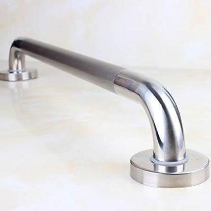 36-inch Knurled Bathtubs Shower Grab Bar, 1.25-Inch Diameter, Brushed Nickel - size: 36 Inch