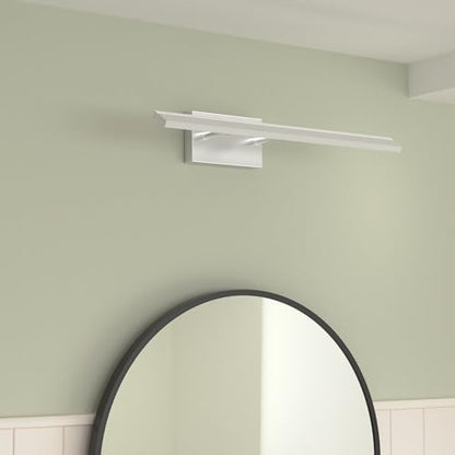 Aipsun 24 inch Dimmable LED Vanity Lights Adjustable Bathroom Light Fixtures Over Mirror Chrome Modern Vanity Lighting(White Light) - color: Polished Chrome-D, size: 23.6 in