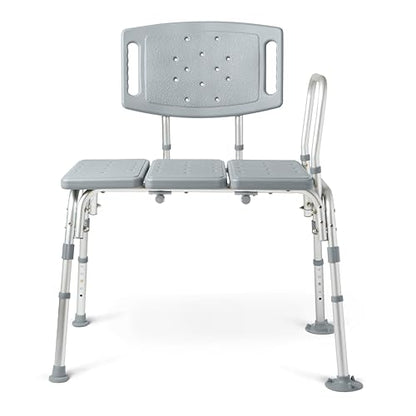 Tub Transfer Bench with Anti-Slip Suction Feet, Lightweight for Easy Movement, for Use as a Shower Bench or Bath Seat - size: 500 Pound Capacity