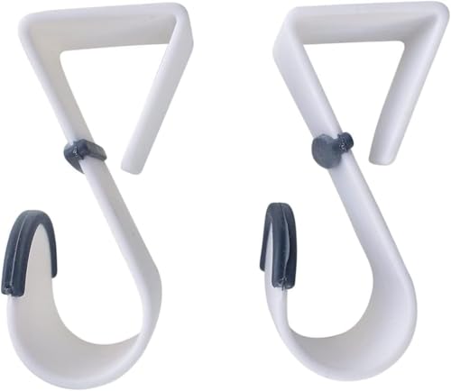 Black Duck Brand Over-the-Door Hooks – Heavy Duty Plastic Door Hangers with Non-Slip Rubber Grips – Fits Most Standard Doors – No Tools or Drilling – Ideal for Towels, Robes, Bags, and Coats
