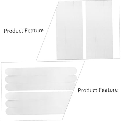 12pcs Transparent Slip Bath Safety Strips Non Slip Stickers for Bathtubs Showers Stairs Floors - size: 12 pcs