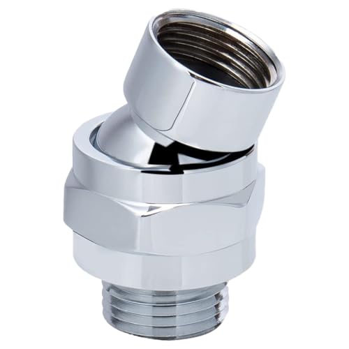 Adjustable Showerhead Connector Brass Shower Connector Balls Joint Replacement Shower Arm Extension Shower Connector