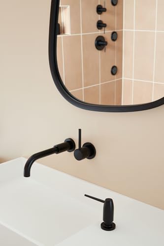 Signature Hardware 483898 Lexia 1.2 GPM Wall Mounted Widespread Bathroom Faucet with Pop-Up Drain Assembly - color: Polished Brass