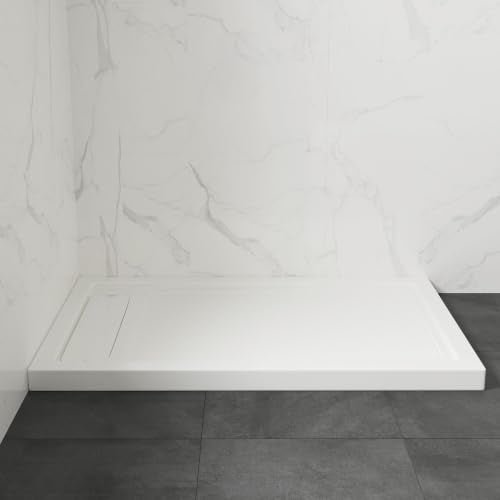 OVE Decors 54x32" Shower Base, White - size: 54 x 32, style: Side Drain
