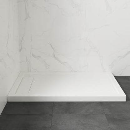 OVE Decors 54x32" Shower Base, White - size: 54 x 32, style: Side Drain