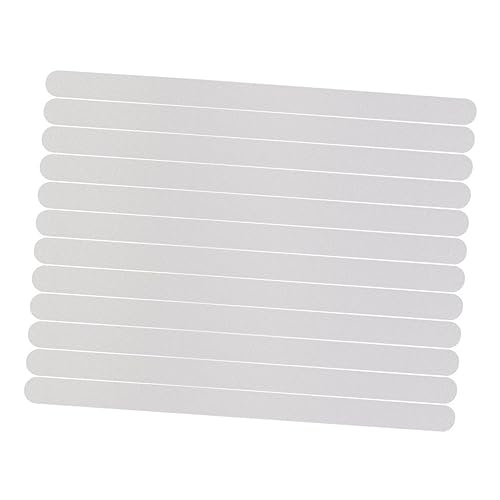 Anti-Slip Tape for Bathroom – Waterproof PET Non-Slip Strips for Bathtubs Showers and Stairs – 24 pcs Adhesive Bath Safety Treads - size: 24 pcs