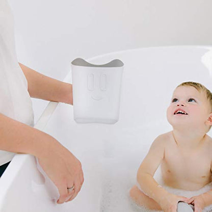 Ubbi Bath Rinse Cup for Babies & Toddlers, White | Baby Hair Rinse Cup, Newborn Bath Time Essential, Tear-Free Bath Accessory - size: 4.6 Fl Oz (Pack of 1), style: Rinse Cup