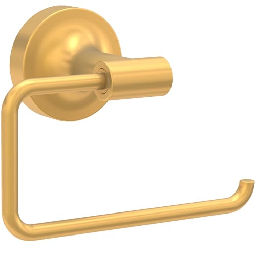 Franklin Brass Voisin (1-Pack) Toilet Paper Holder, Euro Single Post Tissue Roll Wall Mount TP Storage, Satin Gold Bathroom Decor, Accessories VOI50-BB - color: Satin Gold
