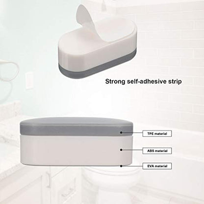 Boao 12 Pcs Universal Toilet Seat Bumpers Kit Toilet Spacers for Bidet with Strong Adhesive Rubber Bumpers Pads Replacement for Families, Hotels, Hospitals, School
