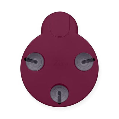 Compact Lighted Mirror with 10x Magnification & Retractable Suction Cups by Zadro - color: Magenta