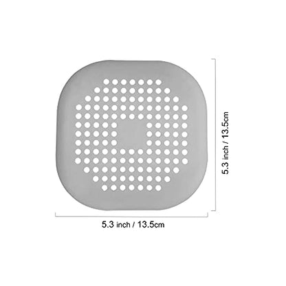 2 Pieces Shower Drain Hair Catcher Bathtub Stopper Home Drain Protectors Drain Cover with Sucker Water Trap Sink Cover for Bathroom Bathtub and Kitchen (Grey,Grey) - color: Grey,grey