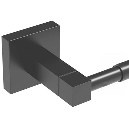 RUACQ Adjustable Towel Bar, Towel Racks for Bathroom Wall Mounted, Black | Adjust 13.8 to 24 inch Single Towel Rod, Bath Towel Holder, 304 Stainless Steel, Rustproof, Square Base, Heavy Duty, Modern - color: Matte Black, size: 13.8-24 inch(Center to Cente