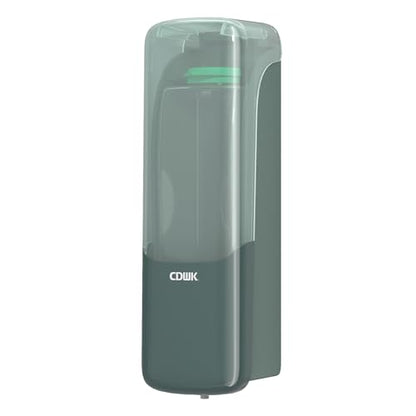 Soap Dispenser Wall Mount, 300ml No-Drill Adhesive or Screw Mounting | Shampoo Conditioner Body Wash Dispenser, Clear Refillable Liquid Lotion Pump, Home Kitchen Bathroom Commercial Office Use - color: Green