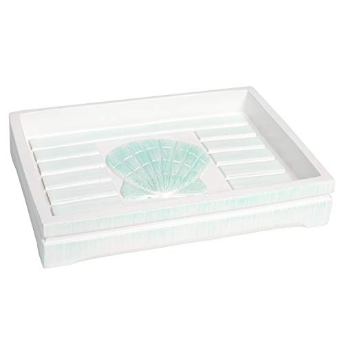 Sweet Home Collection Bathroom Accessories Sets Unique Collections Modern Classic Contemporary Decorative Beautiful Designs Bath Shower Tub Décor, Soap Dish, Beach Shells(Pack of 1) - color: Beach Shells, size: 1 Piece - Soap Dish