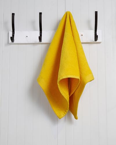 Fingertip Hand Towel | Absorbent |11x18 | Terry Velour Premium Washcloths, Bathroom use, 100% Cotton, Face, fingertip, Soft, Guest Towels (Pack of 4) (4, Gold) - color: Gold