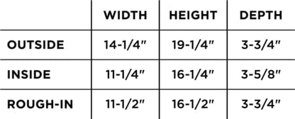 New Ready for Tile Recessed Bathroom Shower Shampoo Shelf Niche (11" X 16" Medium Rectangular) - size: 11" x 16" Medium Rectangular