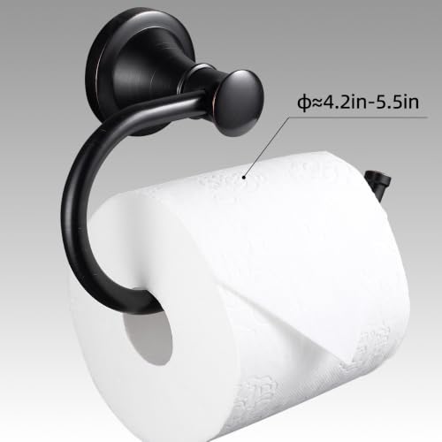 Oil Rubbed Bronze Toilet Paper Holder Bathroom Accessories Rotary Toilet Paper Reel European Wall Mount Rustproof (Oil Rubbed Bronze) - color: Oil Rubbed Bronze
