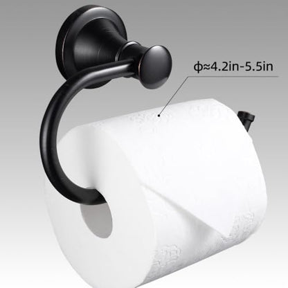 Oil Rubbed Bronze Toilet Paper Holder Bathroom Accessories Rotary Toilet Paper Reel European Wall Mount Rustproof (Oil Rubbed Bronze) - color: Oil Rubbed Bronze