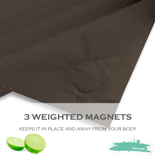 Taupe Plastic Shower Curtain Or Liner, 72x72 Inch Lightweight Brown Plastic Bathroom Shower Showroom Inner Curtain with Rustproof Metal Grommet Holes and Weighted Magnets - color: C02-taupe, size: 72"W x 72"L (Pack of 1)