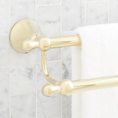 Signature Hardware 955107 Traditional 26-3/4" Towel Bar - color: Polished Brass