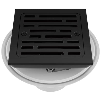 Delta Faucet 4 Inch Tile-In Square Shower Floor Drain Black, Shower Drain Kit, Square Shower Drain, Chrome Shower Drain, Shower Floor Drain, Matte Black DT062412-BL - color: Matte Black