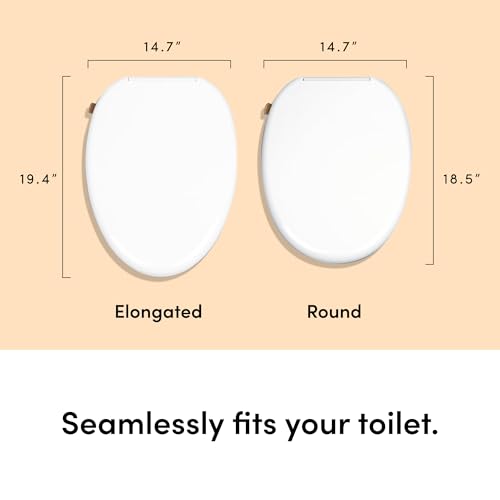 TUSHY Oasis Non-Electric Warm Water Bidet Seat, Elongated, Platinum Knob | Self-Cleaning Dual Nozzles, Adjustable Temperature and Pressure, Soft-Close Lid, 10 Minute DIY Install, Sink Access Required - color: White/Platinum, style: Dual Temp - Elongated S