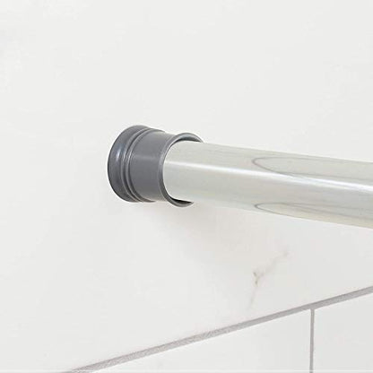 Zenna Home Tension Shower Curtain Rod, Chrome, 27 to 40 Inches – Premium Steel Adjustable Shower Curtain Rod for Bathroom, Easy No Drill Install – Rust Resistant Spring Tension Shower Curtain Bar - color: Chrome, size: 27" to 40" (Stall Size)