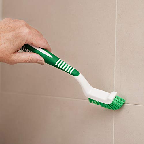 Libman Commercial 18 Tile and Grout Brush, Polypropylene, 9.75" Total Length, Green and White (Pack of 6)