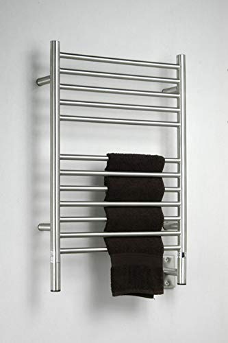 Amba Jeeves ESB Model E-Straight 12-Bar Hardwired Towel Warmer Brushed - color: Brushed