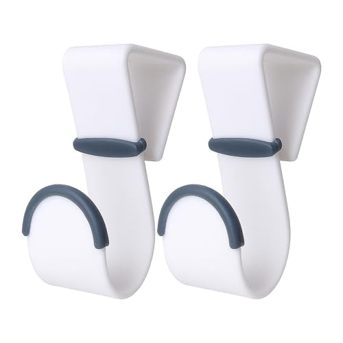 Black Duck Brand Over-the-Door Hooks – Heavy Duty Plastic Door Hangers with Non-Slip Rubber Grips – Fits Most Standard Doors – No Tools or Drilling – Ideal for Towels, Robes, Bags, and Coats
