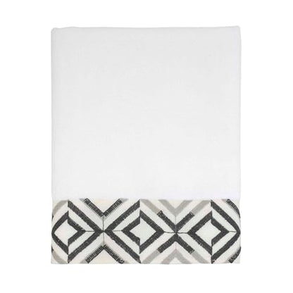 Avanti Linens - Hand Towel, Soft & Absorbent Cotton (Harlow Collection, White) - color: White, size: Hand Towel