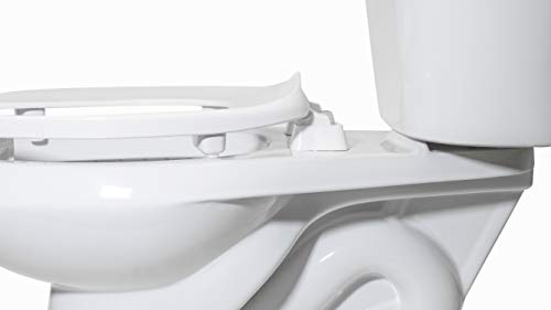Centoco 2 inch Raised Toilet Seat for Seniors, USA, White | Plastic, HL300STSCC-001 - size: Round, style: 2" Raised