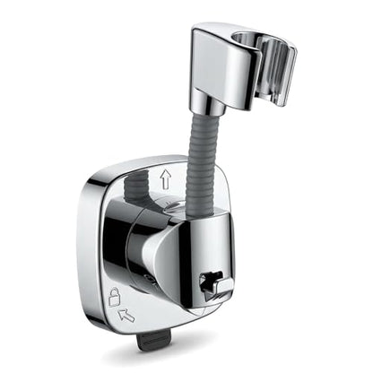 Suction Cup Shower Head Holder with Storage Hook, 360° Adjustable Handheld Shower Wand Holder, No-Drill Locking Mount, Supports Up to 22 lb (10 kg), Rust-Resistant for Bathroom and RV