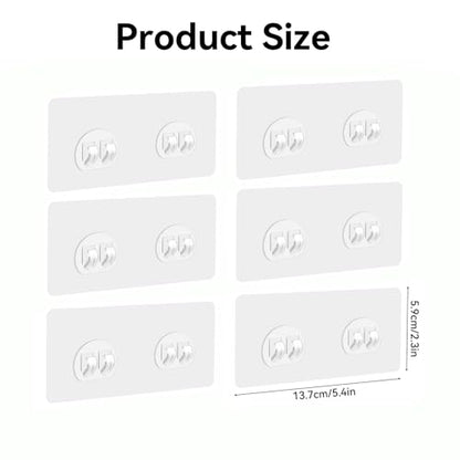 Shower Caddy Adhesive Hooks Replacement for Bathroom, No Drilling | 6 Pack, Strong Adhesive Hooks, for Bathroom Storage Shelves & Kitchen Racks Rack, Waterproof - style: Style 3