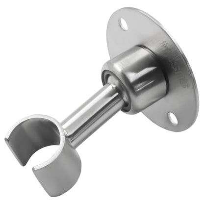 Stainless Steel Shower Head Holder, Silver | 360° Adjustable, Wall Mount Bracket, Screw Installation, Handheld Spray Holder