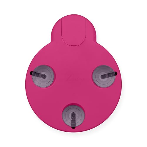 Compact Mirror with Light & Magnification, Retractable Suction Cups by Zadro - color: Pink