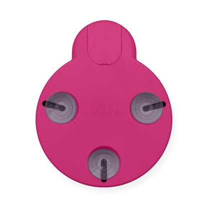 Compact Mirror with Light & Magnification, Retractable Suction Cups by Zadro - color: Pink