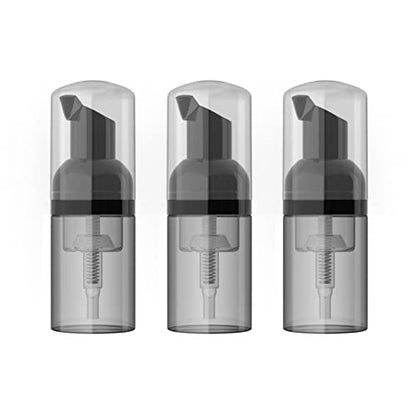 LONGWAY 3PCS Travel Size Foam Pump Bottle,Mini Empty Pump Bottle Dispenser(30ml,1 fl oz) (Black) - color: Black