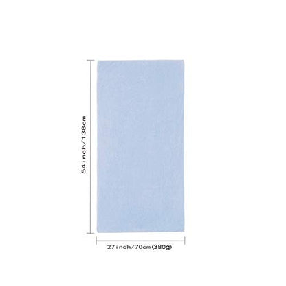 Xinrjojo Blue Microfiber Quick Dry Bath Towel Super Soft Plush Highly Absorbent (1 Pack) - color: Blue