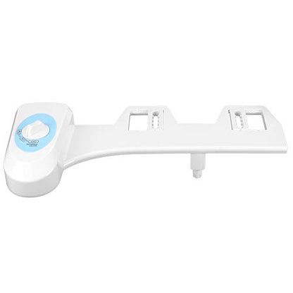 Non Electric Bidet | Manual Toilet Bidet with Auto - Rinsing Nozzle | Adjustable Water Pressure for Women/Youth/Adults | Easy DIY Installation, ABS Material, 3 Thread Options