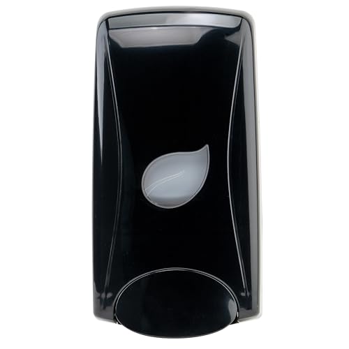 Winco 1000ml Black Pur-Clean Manual Foam Soap Dispenser | Easy push, Refillable, Commercial-grade - color: Black, style: Manual Foam