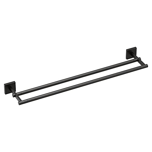 Moen BP1822BL Triva 24" Double -Towel Bar, Matte Black - color: Matte Black