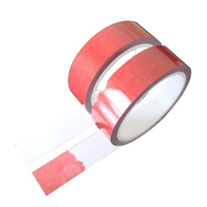 2 Rolls x 1" x 10 Yards White Polyester Water Contact Indicator Tape | Model 0201, Ultra-Thin 6 Mil, Printable and Die Cuttable, Top Quality with UL-969 Compliant, for Electronics Repair Warranty - size: 1" x 10 Yards