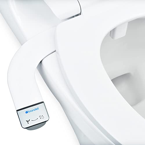 Brondell Bidet - Thinline SimpleSpa SS-150 Fresh Water Spray Non-Electric Bidet Toilet Attachment in White with Self Cleaning Nozzle and SafeCore Internal Valve - color: x