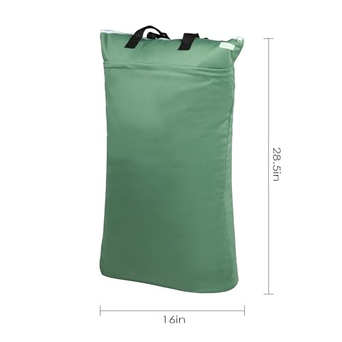 wegreeco Reusable Hanging Wet Dry Cloth Diaper Bag (Pea green) - color: Pea green