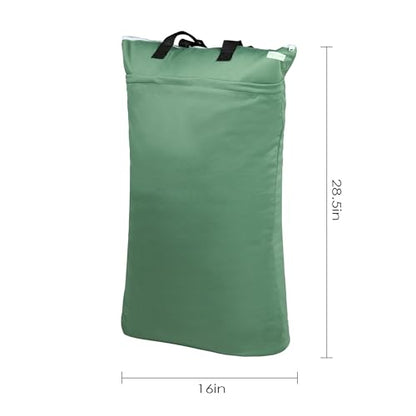 wegreeco Reusable Hanging Wet Dry Cloth Diaper Bag (Pea green) - color: Pea green